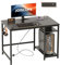 JOISCOPE Computer Desk - 100cm Black Gaming Desk with USB Outlets, Type-C Charging Port, Shelves and Headphone Hook for Study, Play, Work and Home Office