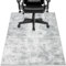 Capslpad Office Chair Mats for Hardwood Floor 90x120cm Non-Slip Modern Abstract Home Multi Purpose Chair Mat Low Pile Floor Protectors Computer Chair Carpet Mat for Tile Laminate Rolling Chair, Grey