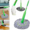 ZANWANXIN 2 in 1 Dehydrated Mop, Hands-Free Washing Self-Wringing Twist Mops for Floor Cleaning, Detachable Self Wringing Mop for Wet and Dry (A Set of Self-twisting Mop+1 Replacement)