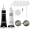 Pâte Réparatrice Cuir,Crème Réparatrice Cuir,2PCS Kit Réparation Cuir,Réparateur Cuir Voiture,Pate Reparatrice Cuir,Rénovation Cuir de Réparation pour Canapés,Veste en Cuir,Siège Auto ﻿ (Noir+Blanc)