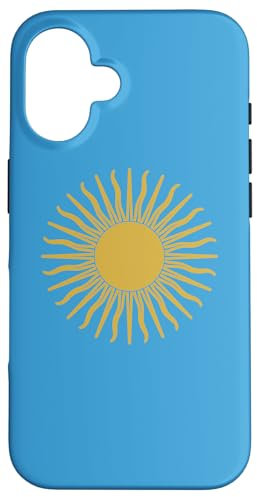 Hülle für iPhone 16 Sol de Mayo Goldenes Sonnenblau