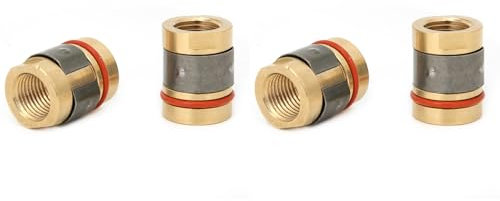 Marhynchus 4pcs Brass Nozzle Adapter for Miller M-25/M-40 Hobart MIG Welding Gun, Heat Resistant, Female Threads Connection