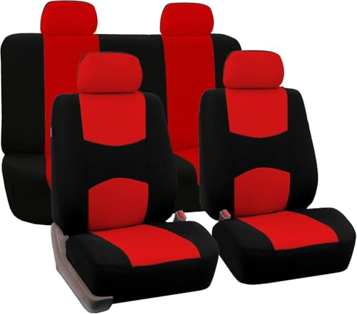 JXTTJ Auto Sitzbezüge Set für FIAT Panda 3 Series (Type 169) 2003-2006 2007 2008 2009 2010 2011 2012, Atmungsaktiv Bequem Vorne Und Hinten Auto-Schonbezüge Stoff Sitzbezug Innenraum Schonbezüge