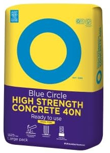 10 x 20kg Blue Circle High Strength Concrete Cement 40n Ready to use in Weatherproof Packaging