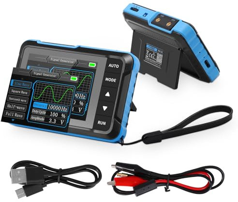 DSO153 Oscilloscope, Handheld Digital Oscilloscope Kit, 1M Bandwidth, 2.5MS/s High Sampling Rate, Max Measurement±400V, Portable Digital Oscilloscope with 14 Types of Signal Waveforms, for Fieldwork
