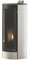Stufa a Pellet Ecofire Melita Palazzetti Art. 805806480, 8,2 kW, Design Arrotondato Colore BIANCO, Rivestimento in Acciaio, Tecnologia Zero Speed Fan, Classe Energetica A+