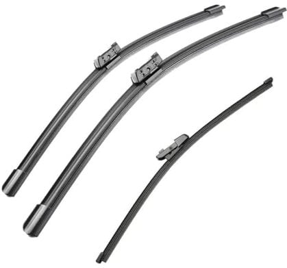 RORVECQ Limpiaparabrisas para Seat para Leon/ST Wagon Estate 2012 2013-2020 Escobillas Delanteras/traseras Accesorios para Auto(3 Piezas)