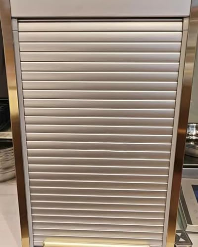 Schrankfronten mit Rolladen, Rolltür for Schrank, silbergrau, verschiedene Größen(45x55cm (17.7x21.7))