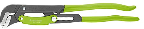 RENNSTEIG Rohrzange S-Maul 2“ (Zange mit Schnellverstellung, Öffnungsweite 0-70 mm, Länge 560 mm, Einhandbedienung, integrierter Klemmschutz) 1302 020 2