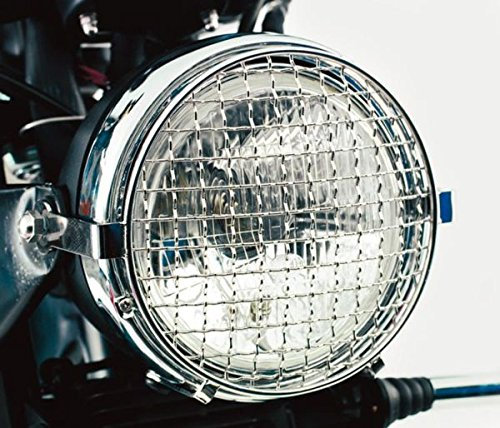 GZM - Rejilla cromada para faro de 5–3/4 - Rejilla cromada para faro Moto Harley Davidson y custom