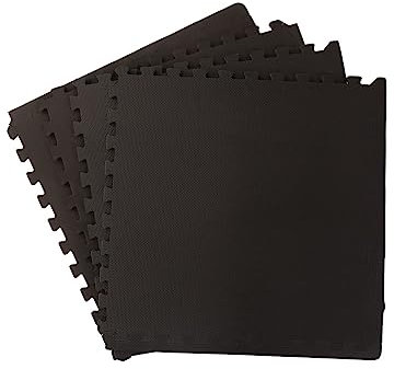 Tapis de pavage Tatami Modular Mat 62 x 62 cm paquet de 4 pièces noir