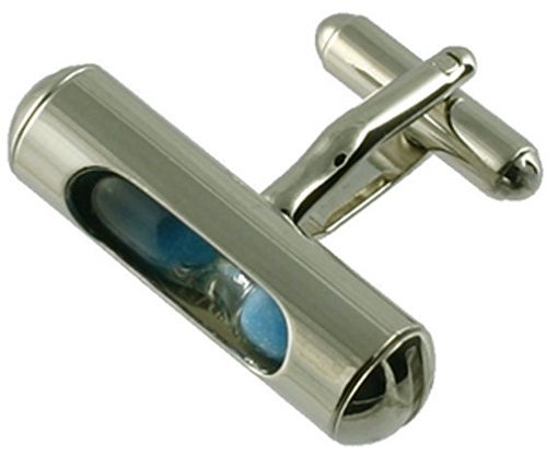 Select Gifts Blue Hour Glass Sablier de manchette personnalisée gravée fort en option