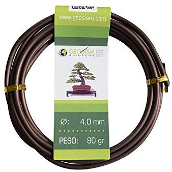 Filo di alluminio ramato (alluminio-ramato) Geotools 4,0 mm per bonsai, 80 gr