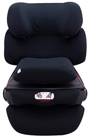 JYOKO KIDS Bezug für Autositz, Kindersitz kompatibel mit Cybex Pallas Fix, 2 Fix, aus Baumwolle (Black Series)