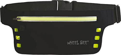 Wheel-Bee LED Sport-Hüfttasche Night Runner, Lauftasche mit integriertem LED-Licht für maximale Sicherheit und Sichtbarkeit bei Dunkelheit, wasserabweisend, 950016