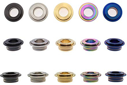 810 auf 510 Drip Tip Adapter aus Edelstahl z.B. SMOK TFV8 TFV12 Mundstück Connector (Gold)
