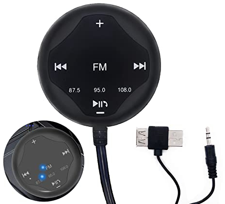 TINYOUTH USB FM Transmitter, Bluetooth FM Receiver Car Audio Transmitter with AUX/FM Channels 87.5/95.0/108.0, Memory Function, Magnetic LED Display, Hands-free Call