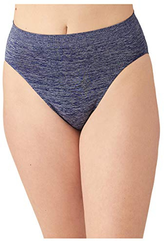 Wacoal Women's B-Smooth High-Cut Panty Briefs, Patriot Blue Heather, XXL