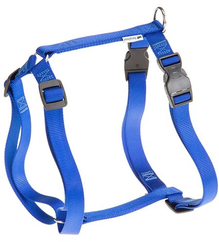 Ferplast Hundegeschirr Grosse Hunde Champion XXL, Hundegeschirr an 3 Punkten verstellbar, einfach zu tragen, Brustumfang 78–120 cm. Blau