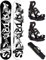 Airtracks Herren Snowboard Set Freeride Freestyle - BWF Camber Snowboard Extra Wide 171 - Softbindung Master XL - SB Bag