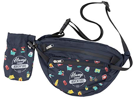 Mr Wonderful Always Chooose Adventure Bauchtasche, faltbar, Mehrfarbig
