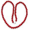 Collier corail, naturel, rouge, rond, 4mm, argent 925