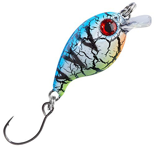 Balzer Trout Attack Crank Wobbler Thunder 3cm 2g - Forellenwobbler, Farbe:Blau-Schwarz-Weiß-Gelb