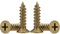 BOZONLI Laiton Vis Autotaraudeuses Phillips à Tête Plate Vis Bricolage Vis a Bois (M4×20mm, 10 pcs)