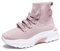 EXSADER Femmes Chaussures Décontractées Baskets Respirant Léger Plateforme Confort Athlétique Marche Gym Respirant Maille À Lacets Chaussette Sneakers,Color Rose,Size 39