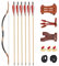Huntingdoor Bogenschießen Pfeil und Bogen Set für Erwachsene,Handgefertigt Traditionellen Bogen Kit Recurvebogen Langbogen mit Bogensport Zubehör für Zielübungen (35lbs)