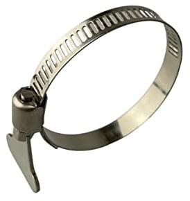 Boltza Stainless Steel Butterfly/Thumbscrew Clamp Wing Jubilee Type Hose Pipe Clips 32-44mm x10