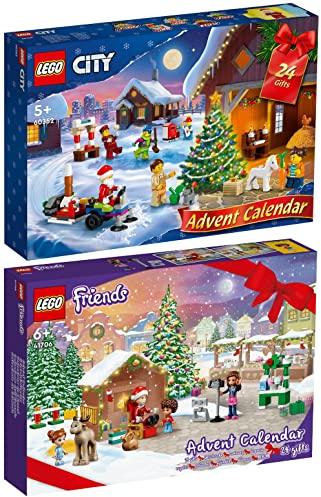 LEGO 2er Set: 60352 LEGO City Adventskalender & 41706 LEGO Friends Adventskalender