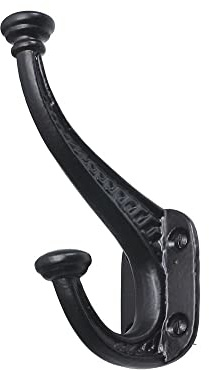 Old Hill Ironworks 135mm Antique Heavy Duty Hat & Coat Hook - Black