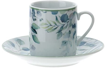 Hervit BOX 6 TAZZINE CAFFE' PORCELLANA 9X5CM