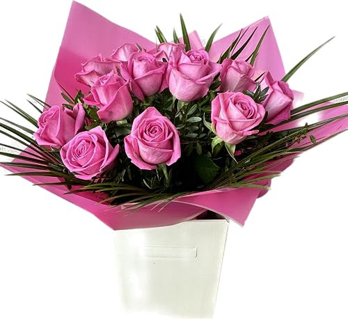 Sweetheart Bouquet Pink Roses Fresh Flowers Delivery Long-Lasting Arrangement for Birthday Celebrations, Weddings, Thank You, Sympathy, Fragrant Summer Selection Occasions