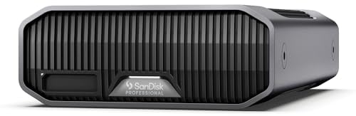 SanDisk Professional 8 TB G-DRIVE Project, con slot PRO-BLADE SSD Mag, Thunderbolt 3, USB (10 Gbps), disco rigido classe Enterprise 7200 RPM, velocità di lettura fino a 250 MB/s