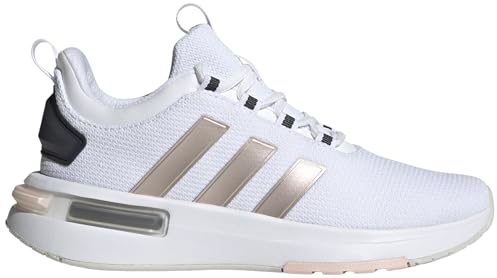adidas Damen Racer TR23 Shoes Schuhe, Cloud White/Sandy pink met/Carbon, 42 EU