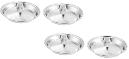 MAGICLULU 8 Pièces Soucoupe Inox Tasse À Dessert Métal