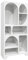 sweeek - Etagère bibliothèque Organique Effet Bois Blanc Plusieurs niches 8 Compartiments