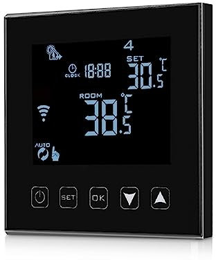 Smart Thermostat Smart WiFi Touch Thermostat Temperature Wireless Controller For Water/Electric Floor Heating Water/Gas Boiler Works (Color : 3A Gas Boiler- Value-01)