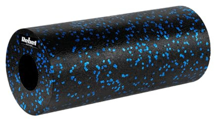 Rebel Massagewalze - Roller Schaum Glatt 14x33cm Farbe Schwarz Blau Material EPP RBA-3053-33