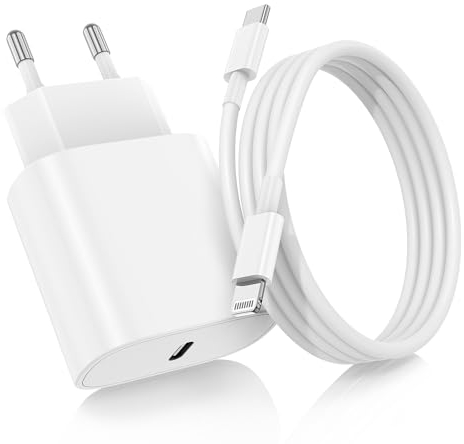 USB C Ladegerät, [MFi Certified]20W USB C auf Lightning Kabel mit 2M Schnellladekabel,Type C Netzteil Stecker Power Adapter Original mit Ladekabel für Apple iPhone 14 Pro Max/13 Mini/12/11/XR/XS/8Plus
