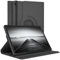 EAZY CASE - Tablet Hülle für Samsung Galaxy Tab A9 Plus Schutzhülle 11 Zoll Smart Cover Tablet Case Rotationcase zum Aufstellen Klapphülle 360° drehbar mit Standfunktion Tasche Kunstleder Schwarz
