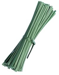 Filo per Giardinaggio Verde Pretagliato Ø3 - Piattina verde Confezione da 100 Pezzi - Filo per Legatura Piante e Fiori - Fascette Resistenti per Uso Esterno e Interno (spezzoni da 15 cm)