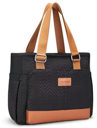 HSHRICH Isolierte Lunchtasche für Damen, große Tragetasche, Lunchbox für die Arbeit