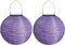 Lampions Solar Außen Wetterfest, Yeehliny Solar LED Laterne Wasserdicht Nylon Hängende Gartenlaterne, Solarlampions für Außen, LED Lampion Solar Lichterkette Aussen (20cm/2 Stück/Lila)