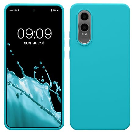 kwmobile Handyhülle für OnePlus Nord CE 4 Lite 5G Hülle - Case Silikon - Kabelloses Laden - Schutzhülle Cover in Cool Glacier