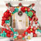 CONLEKE 153PCS Christmas Balloon Kit - Red, White, Gold Candy Foil & Snowflake Balloons for Party Decorations