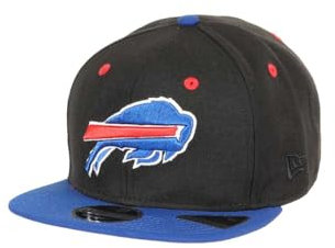 New Era Buffalo Bills NFL Two Tone Schwarz Blau Verstellbare 9Fifty Original Fit Snapback Cap - One-Size