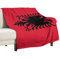 Überwurfdecke Mit Albanien-Flagge, Weiche Sherpa-Bettwäsche, Flanelldecke, Albanien-Flagge, Kabinensofa-Couchdecke, Warme Bettdecke, Gemütliche Plüsch-Reisedecke, Tagesdecke, Überwurfdecke,